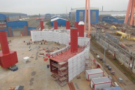 Gerüstbau Einhaus Offshore Fischfarm