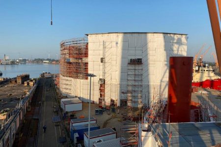 Gerüstbau Einhaus Offshore Fischfarm