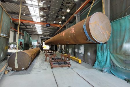 Stahlbauarbeiten am LNG-Terminal in Wilhelmshaven