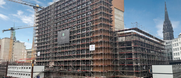 Gerüstbauarbeiten am Alten Wall in Hamburg!