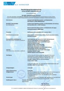 Zertifikat EN 1090-2 (deutsch) gültig bis 05.09.2026